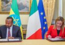 the PMs of Italy and Ethiopia sign the agreement in rome