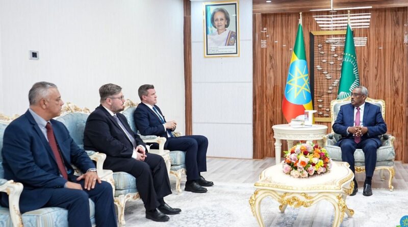Ethiopian Deputy Premier and Foreign Minister Demeke Mekonnen met with president of World Anti-doping Agency Witold Bańka in Addis Ababa today.
