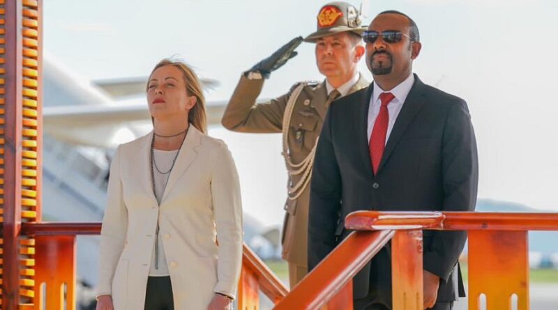 Abiy has welcomed Italy’s Prime Minister Georgia Meloni at Addis Ababa Bole International Airport