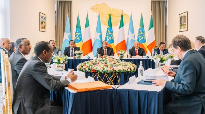 Prime Minister Abiy Ahmed hosted the meeting with Italy’s Primer Giorgia Meloni and Somalia’s President Hassan Sheikh Mohamud on Saturday.