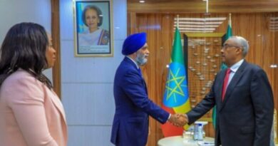 Deputy Premier and FM Demeke met with Canada's International Development Minister Sajjan and MP Arielle Kayabaga in Addis Ababa on Monday.