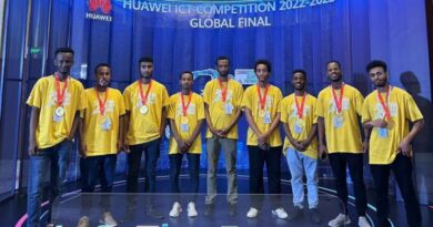nine students represented Ethiopia in the annual ICT competition