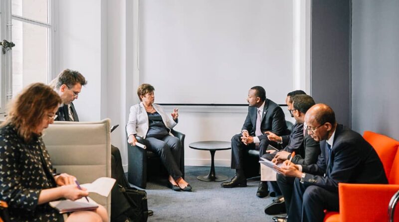 PM Abiy Ahmed held discussions with IMF's Managing Director Kristalina Georgieva on the sidelines of the Paris Summit for a New Global Financing Pact.