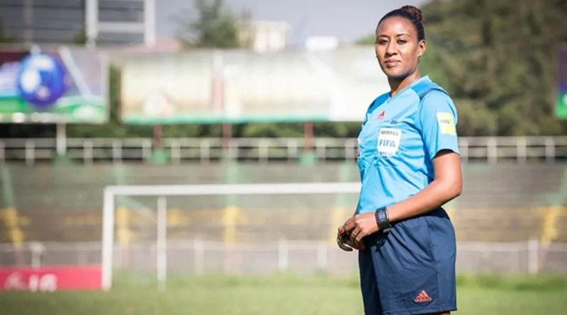 Lidya Tafesse is first woman to officiate a men’s top flight game in Ethiopia