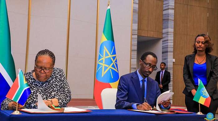 Ethiopia and South Africa signed an extradition agreement on Monday