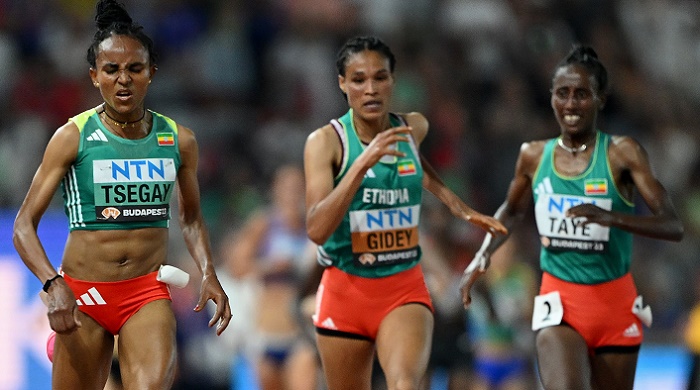 Gudaf Tsegay leads an ethiopian medal sweep on the first day of the 2023 world athletics championships