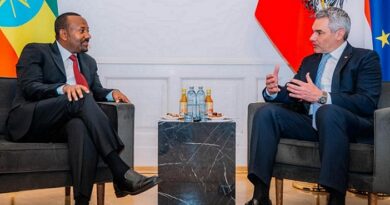 Prime Minister Abiy Ahmed met with Austrian Chancellor Karl Nehammer in Vienna on Monday afternoon.