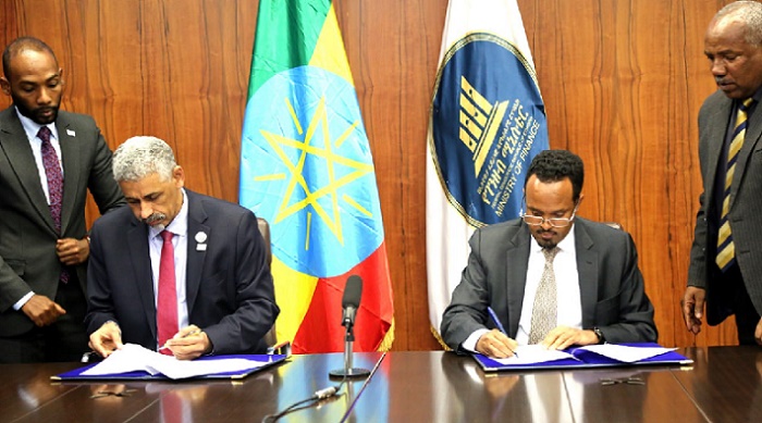 Top Officials of Ethiopia's MoF and BADEA signed the agreement in Addis Ababa.